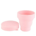 thumbnail image 2 of Reuseable Collapsible Silicone Water Cup, Collapsible Cup, Picnic For Camping 230ml Pink, 2 of 8