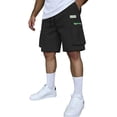 thumbnail image 2 of LTTVQM Cargo Shorts for Men Lightweight Breathable Stretch 2026 Summer Hiking Short Gym Casual Shorts Elastic Waistband Comfort Shorts with Pockets Black M, 2 of 8