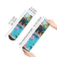 thumbnail image 4 of Pofeuu Tropical Poolside Relaxation Print 30cm Socks, Adult Running Hiking Socks for Youth and Adult, 4 of 7