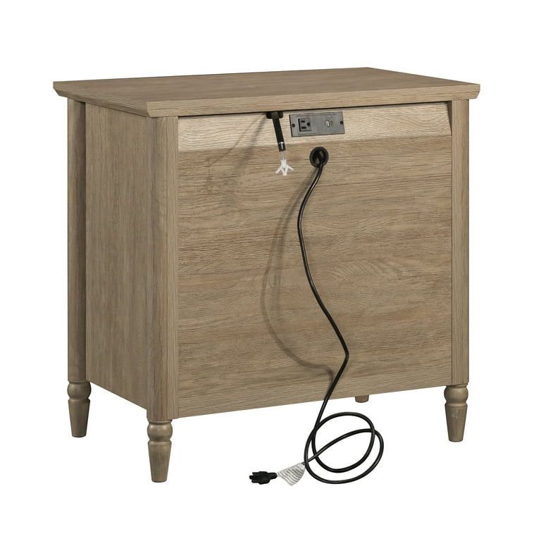 ❀なつ❀です(*^^*) My Texas House Monroe 3 Drawer Nightstand with USB, Brushed