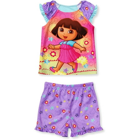 Nickelodeon - Baby Girls' Dora the Explorer Pajama Set - Walmart.com