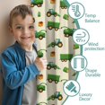 thumbnail image 3 of Blackout Kids Curtains,Cartoon Tractors Barns Beige Pattern Childrens Insulated Curtains Set Of 2,Bedroom Essentials,Toddler Room Decor 42"x63", 3 of 5