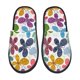 thumbnail image 1 of Fotbe Colorful Butterflies Pantuflas Peludas para Mujer con Estampado, Zapatillas de Peluche, Zapatos de Invierno para Casa, Uso Interior y Exterior-Large, 1 of 8