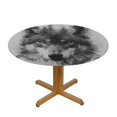 thumbnail image 3 of WYYP Round Table Cloth 100% Polyester Fiber Tablecloth - The Hungry Appearance of the Wolf Searching for Food, The Fierce Hunter White, 3 of 8