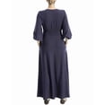 thumbnail image 2 of Max Studio womens  Yarn-Dye Maxi Dress, l, Blue, 2 of 5