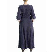 Max Studio womens Yarn-Dye Maxi Dress, xs, Blue