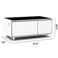 thumbnail image 3 of Smart Coffee Table With Dual Cooling, Wireless Charging, Ports, Speaker, Atmosphere , White Modern Refrigerator, Sound, Charging -, 3 of 5