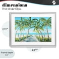 thumbnail image 4 of Stupell Industries Coastal The Path To Paradise Gray Framed Print Under Glass, 23 x 17, by Julie DeRice, 4 of 8