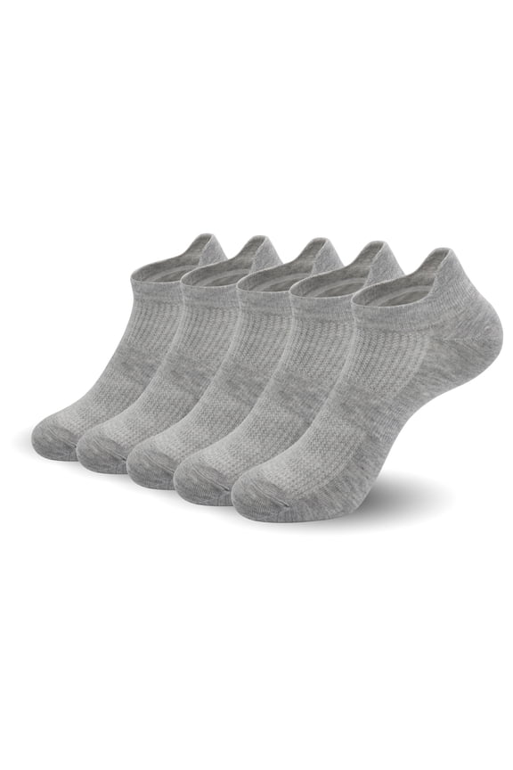 SERISMPLE Women's Summer Lightweight No-Show Athletic Socks - 6 Pairs (Gray,Medium)