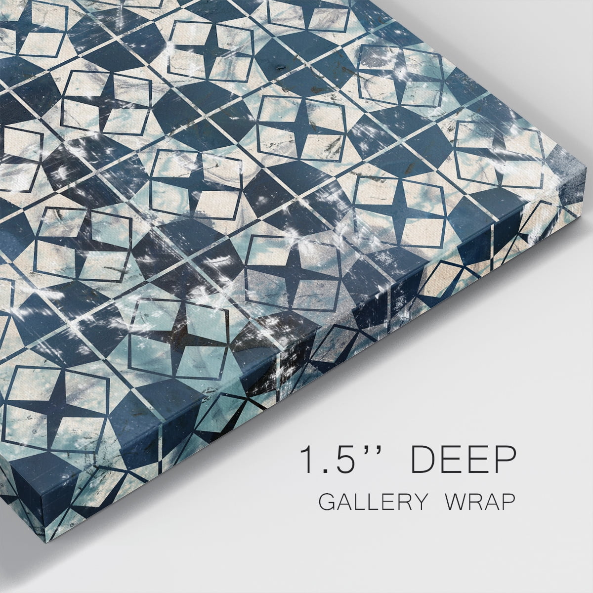 Wexford Home Tile-Dye IX-Premium Gallery Wrapped Canvas, 32" x 32" - Ready to Hang