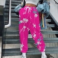thumbnail image 2 of Sweatpants for Women Fall and Winter Elastic Waisted Casual Print Loose Joggers Comfy Ankle Pants, 2 of 5