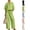 21# Green, variant on Two Piece Outfits for Women Zip Front Top Wide Leg Pants Set Casual Summer Matching Set Loose Fit Tracksuit,White S