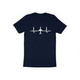thumbnail image 5 of Airplane Airliner Plane Pilot Heartbeat Design Aviation Gift T-Shirt Flying Airplane Birthday Holiday Travel Presents Men Women Kids Tshirt, 5 of 10