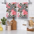 thumbnail image 6 of Pink Floral Kitchen Dish Towels Peony Rose Flower Hand Towels Set of 2 Housewarming Home Farmhous Holiday Decor Gifts 16"x24" Absorbent Drying Cloth Tea Towels, 6 of 6