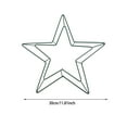 thumbnail image 4 of Star Shaped Metal Wreath Frame Floral Form Craft Hoop For Christmas Wedding Wall Hanging DIY Decorations And Floral Arrangements, 4 of 9