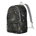 thumbnail image 2 of Gothic Starry Night Backpack, Lightweight School Bag Featuring Ethereal Moon and Astral Map Pattern, 2 of 5