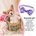 thumbnail image 3 of Greeniant pajarita cuello moda correas para mascotas accesorios decoración Push-pull cinta para cachorros gatos púrpura punto blanco punto blanco morado 20Conjunto, 3 of 6
