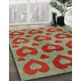 thumbnail image 2 of Ahgly Company Indoor Rectangle Abstract Green Abstract Area Rugs, 5' x 7', 2 of 6