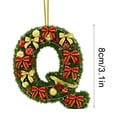 thumbnail image 1 of Christmas Tree Ornaments 2D Acrylic Monogram Pendants With Santa Hat 26 Letters For DIY Crafts And Home Decor, 1 of 5