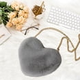 thumbnail image 1 of Elegante bolso cruzado para mujer con cadena en forma de corazón, bolso de hombro, bolso de noche, bolso de mano, monedero para damas, uso femenino, Gris claro Hugo bandolera de mujer, 1 of 10