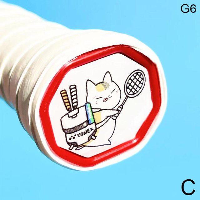 Badminton Racket Bottom Cover Sticker Finger Badminton Handle Back Cover Cartoon Funny Creative Plastic Hard Decoration Modified Sticker Diy