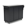 thumbnail image 2 of Homestyles Create-a-Cart Wood Kitchen Cart in Black, 2 of 5
