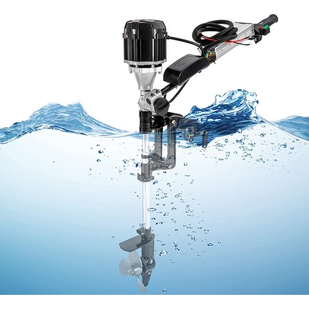 Miumaeov 48V 1000W Electric Boat Motor Engine, 5HP Electric Outboard