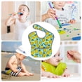 thumbnail image 6 of Bingfone Mess-Proof Baby Bib - Waterproof Bib for Baby Boy or Girl with Food Catcher Pocket, Unisex-Lemon1, 6 of 6