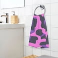 thumbnail image 5 of Purple Camouflage Pattern Bath Towel 100% Cotton Soft Thick High Absorbency Hand Face Towel Single Pack 16x28in, 5 of 7