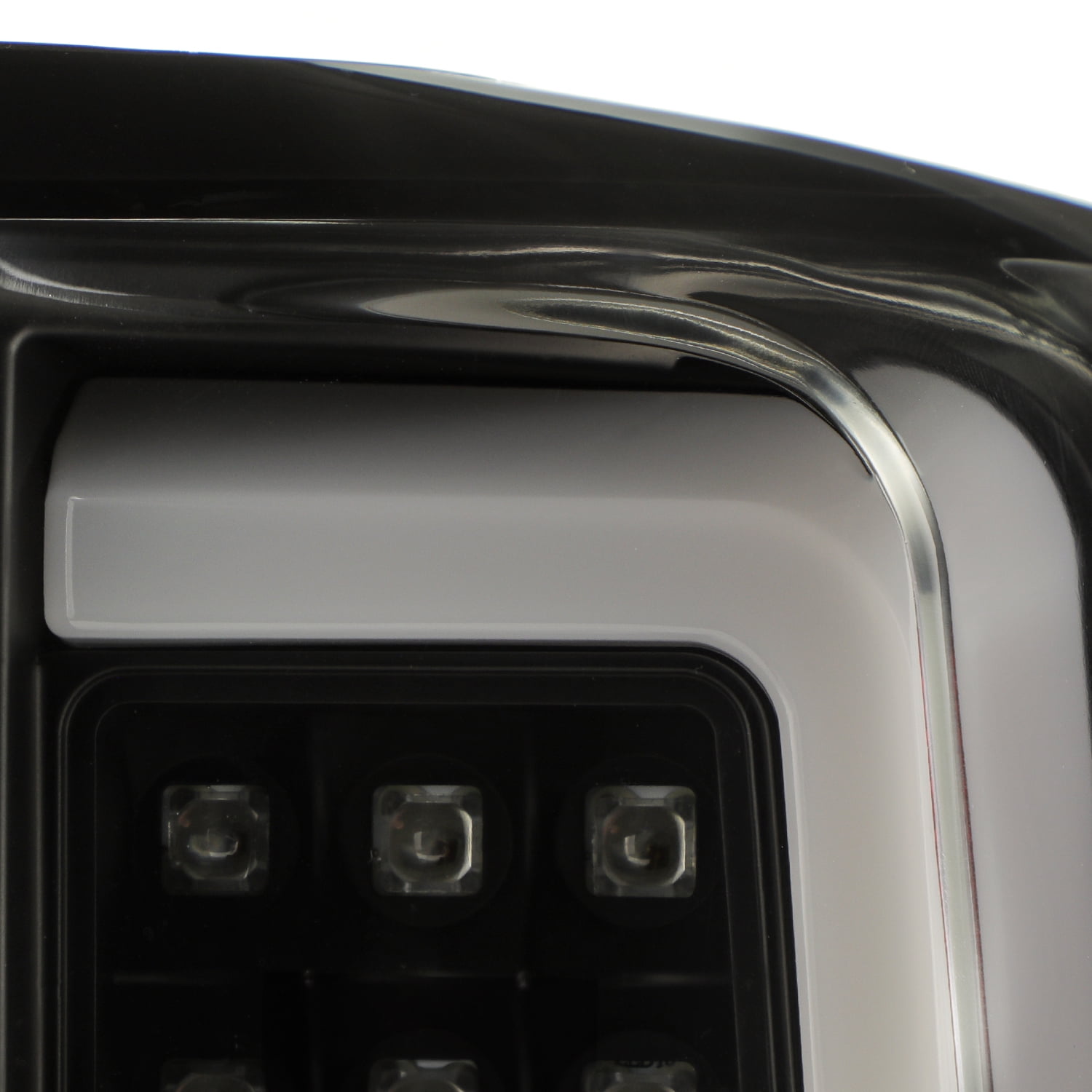 AKKON - Fits 2019-2022 Chevy Silverado 1500 | 2021 2500HD/3500HD New [Halogen Type] Black Tail Lights Brake Lamp Pair Left+Right