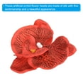 thumbnail image 4 of Cabezas de Flor de Orquídea Phalaenopsis de Seda Artificial de 3.5" para Decoración de Boda DIY, Rojo 20 Paquete, 4 of 6