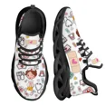 thumbnail image 1 of Zapatos de enfermería blancos para mujer, zapatillas deportivas transpirables de malla con diseño de marca para enfermeras y atención médica., 1 of 6