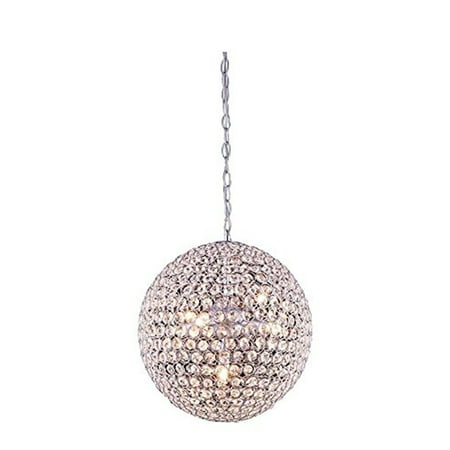 

Elegant Lighting V2102D14C-RC 14 x 14 in. Cabaret 5 Light Chrome Pendant