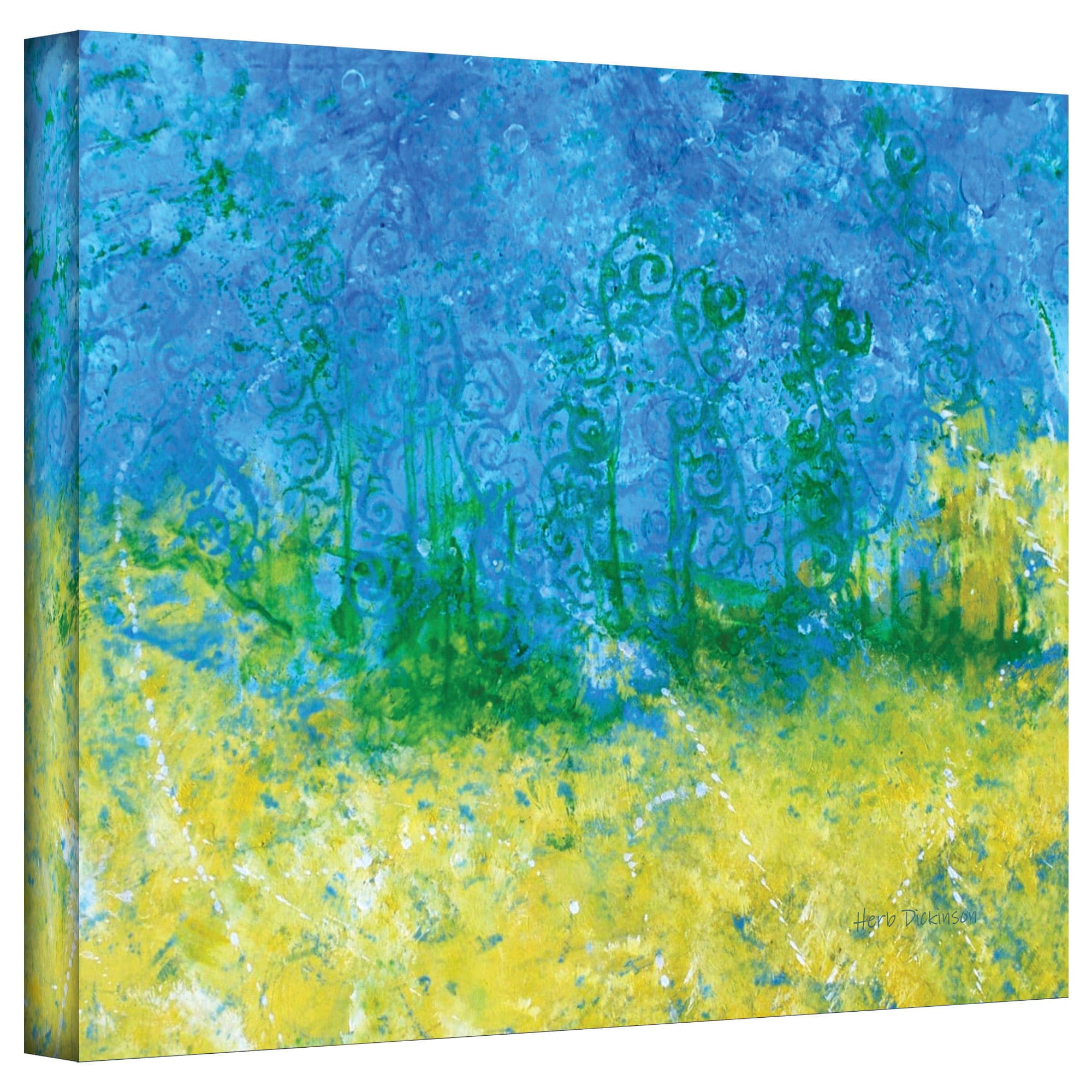 ArtWall Herb Dickinson "Tropical Waters" Gallery-wrapped Canvas