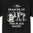 thumbnail image 7 of Stranger Things 5 Beam Me Up Scotty This Place Sucks Adult Black Crew Neck Short Sleeve T-shirt-6XL, 7 of 7