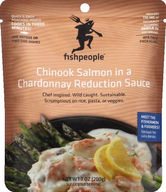 Fishpeople Chinook Salmon, in a Chardonnay Reduction Sauce by Fishpeople