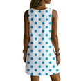 thumbnail image 7 of QUNYINEY Sleeveless Sundresses for Women Plus Size Polka Dot Beach A Line Mini Tank Dress Casual V Neck with Pockets Vacation Loose Fit Dresses, 7 of 7