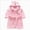 B07-Pink, variant on Children's Plush Coral Fleece Bathrobe,Cozy Hooded Robe with Belt,Cute Print,for Kids Toddlers 2-12 Years,Warm After-Bath Loungewear Toddler Pajamas Toddler Pajamas,Blue,Size 18-24 Months