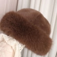 thumbnail image 3 of Gorro de invierno de felpa Minnieouse para Mujer suave y cómodo a prueba de viento y cálido negro, 3 of 6