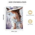 thumbnail image 2 of JRXY  Butterflies And lavender Woman Walking Paintings Print Purple Canvas Art Abstract Canvas HD Poster Office Wall Art Home Decor Aesthetic Wall Pictures 16x20 in, 2 of 5