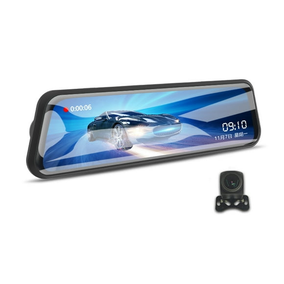 VIDEO DUAL LENTE CAR RECORDOR DE VIDEO DASH CAM AUTO CAR CÁMARA DE LA RECORDER DE VISIÓN DE VISIÓN DE VISIÓN DVR Camcorder De Automóvil De 170 Grados De Gran Angular