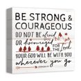 thumbnail image 2 of Creative Products Be Strong And Courageous 12x12 Canvas Wall Art, 2 of 5