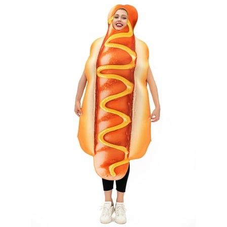 Seasons Halloween Hot Dog Costumes for Adult, One Size Fits Most
