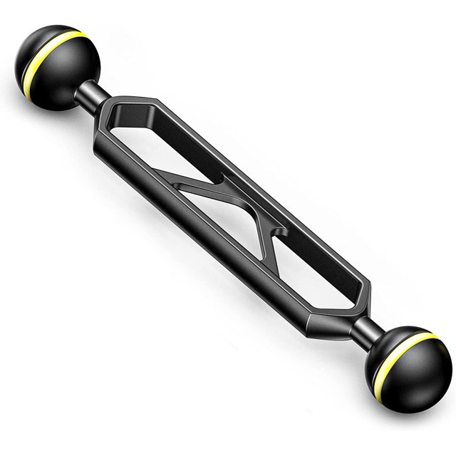 Seafrogs Carbon Fiber Underwater Float Arm, Dual Ball Lightweight Buoyancy Arm for Diving Tray, Video Light, and Strobe - Compatible with Underwater Photography and Videography Accessories (
