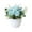 Blue, variant on FTsdfkl Artificial Rose Potted , Silk Rose Flower Arrangement, Multicolor Rose Bunch with White Pot, for Home, Office, and Balcony Decor