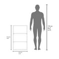 thumbnail image 6 of Depot E-Shop Kaltag Wall Cabinet, 3 shelves, Black, 6 of 7
