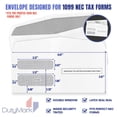 thumbnail image 3 of Sobres Dutymark 1099 NEC 2025 para 3 formularios de impuestos UP 1099 NEC, 3 of 8