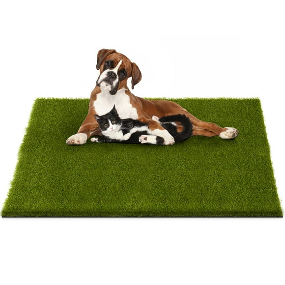 Almohadillas para orinar para perros CoorRug, césped artificial reutilizable, 100 x 80 cm