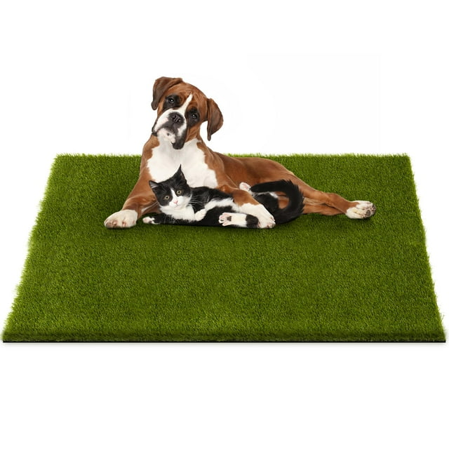 Almohadillas para orinar para perros CoorRug, césped artificial reutilizable, 100 x 80 cm