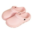 thumbnail image 2 of MIASHUI Womens Lightweight Clogs Outdoor Beach Shoes Casual Platform Slippers,Red,6.5, 2 of 9